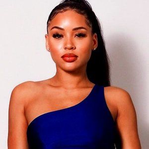 Blue One Shoulder Crop Top